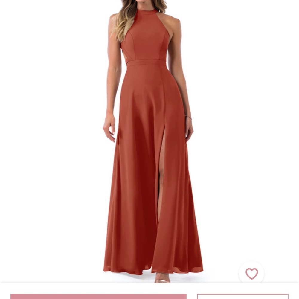 Bridesmaid Dress  Rust color